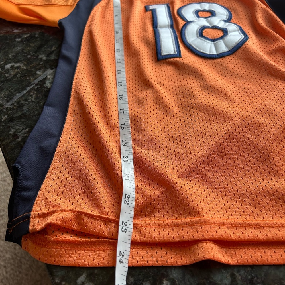NFL Equipment OnField by Reebok Denver Broncos #18 Peyton Manning Jersey. Youth - Picture 13 of 15